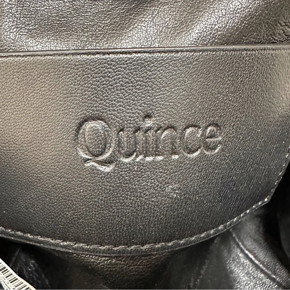 Quince Italian Leather Handwoven Pouch Crossbody Clutch | One Size | Black 👜✨ - Picture 11 of 14